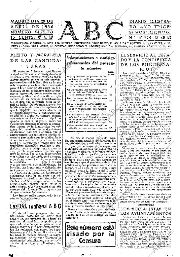 ABC MADRID 29-04-1936 página 17
