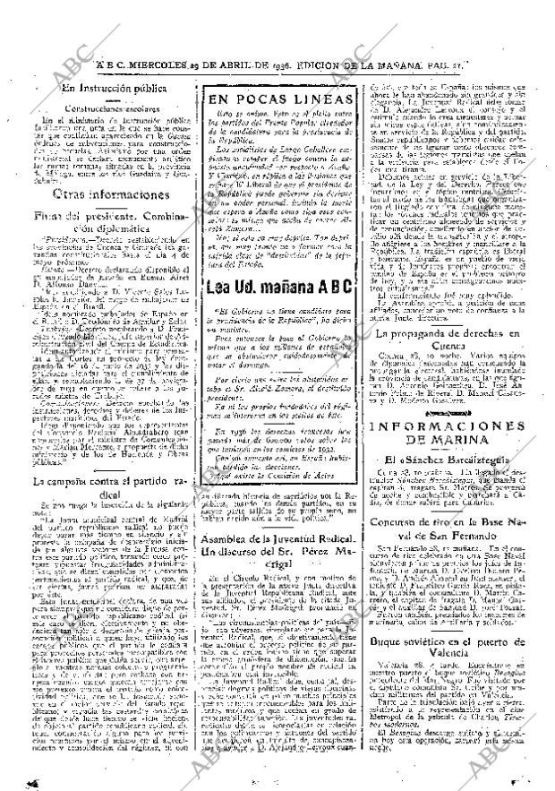 ABC MADRID 29-04-1936 página 21