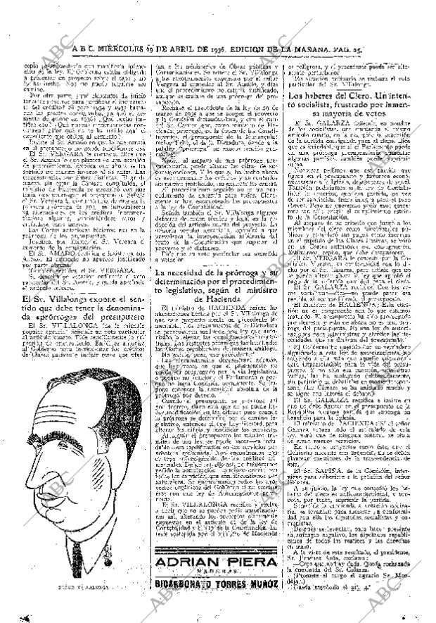 ABC MADRID 29-04-1936 página 25