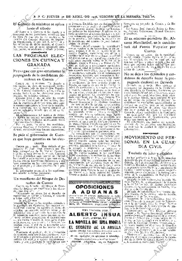 ABC MADRID 30-04-1936 página 26