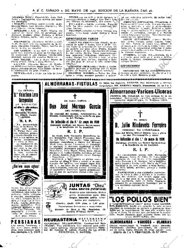 ABC MADRID 02-05-1936 página 46