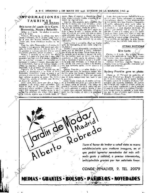 ABC MADRID 03-05-1936 página 40