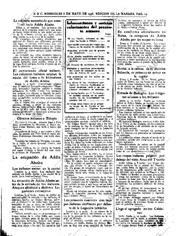 ABC MADRID 06-05-1936 página 19