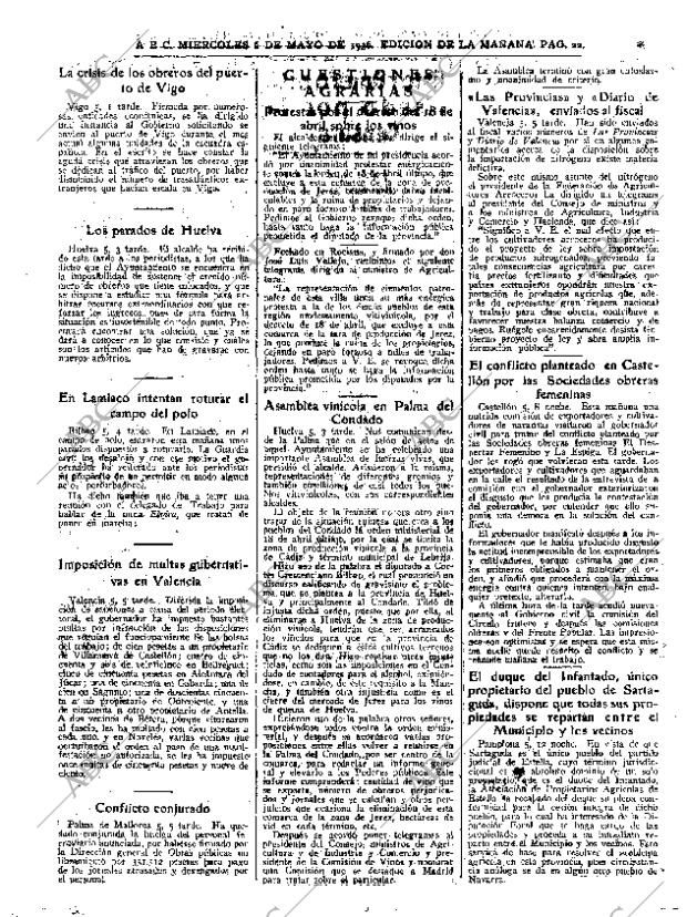 ABC MADRID 06-05-1936 página 22