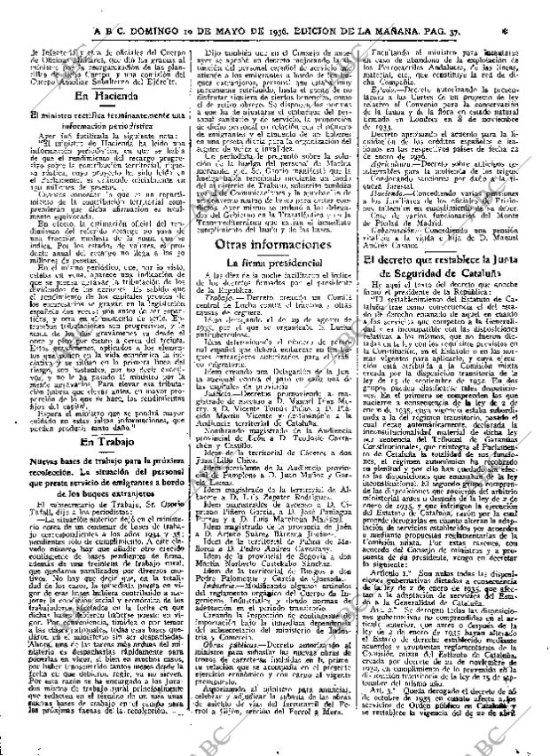 ABC MADRID 10-05-1936 página 37