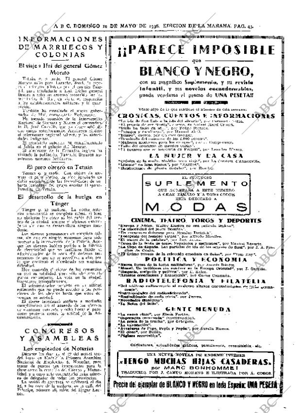 ABC MADRID 10-05-1936 página 43