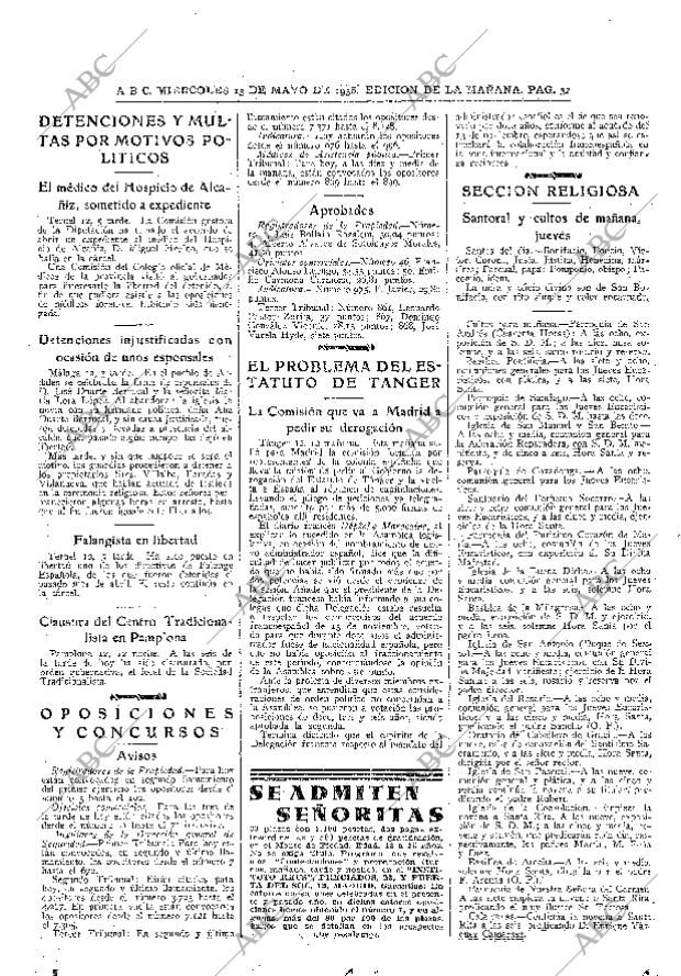 ABC MADRID 13-05-1936 página 32