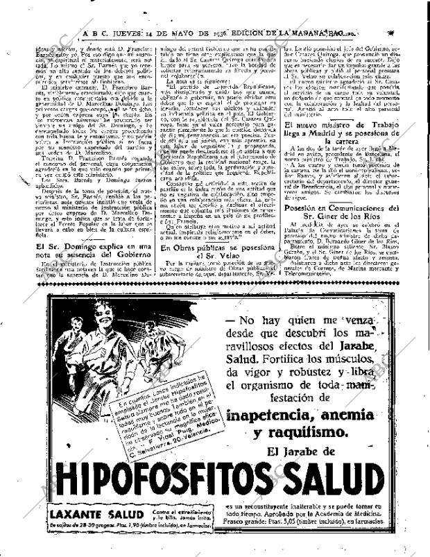 ABC MADRID 14-05-1936 página 20