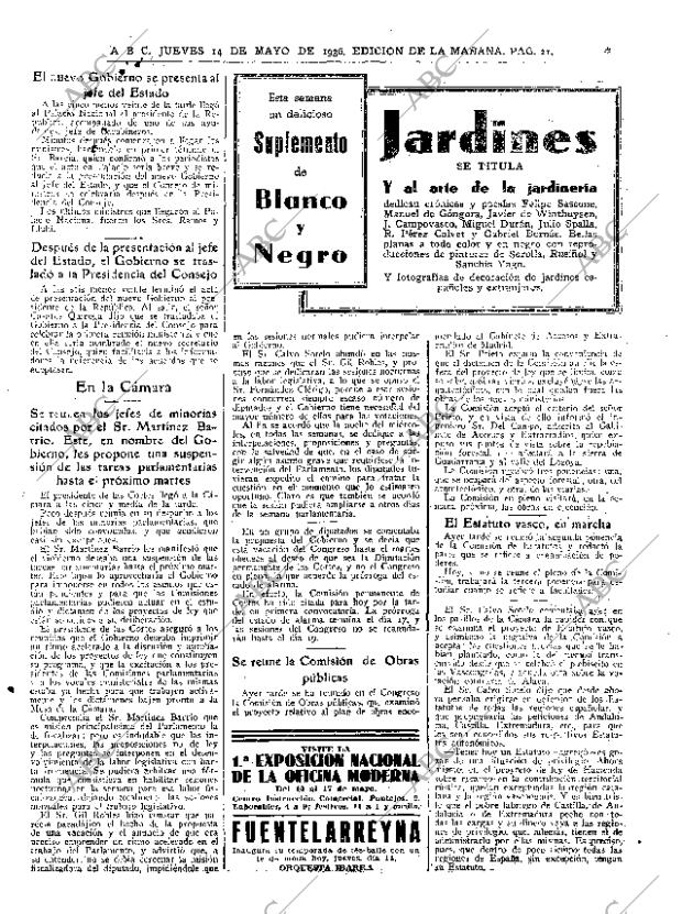 ABC MADRID 14-05-1936 página 21