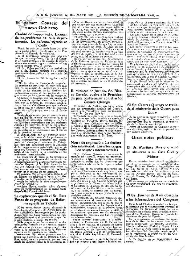 ABC MADRID 14-05-1936 página 22