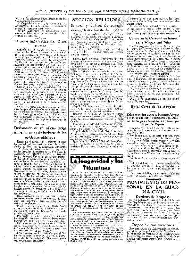 ABC MADRID 14-05-1936 página 32