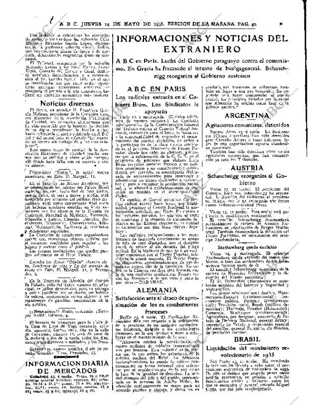 ABC MADRID 14-05-1936 página 40