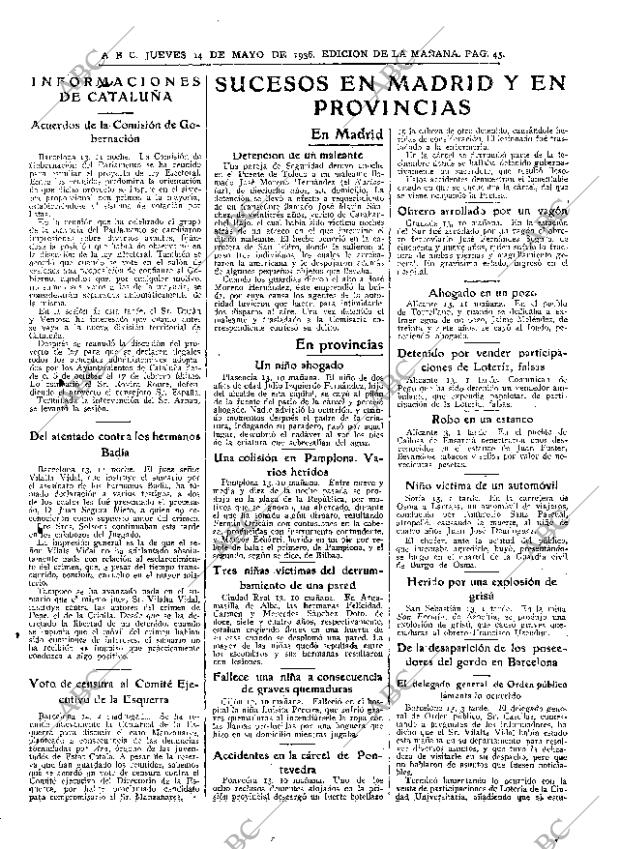 ABC MADRID 14-05-1936 página 45