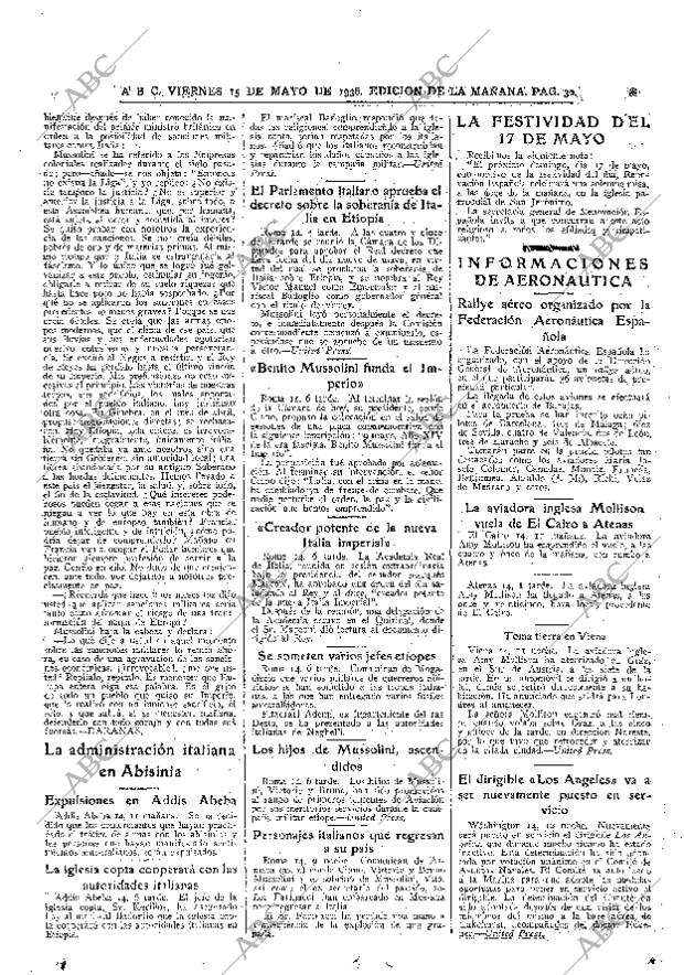 ABC MADRID 15-05-1936 página 30