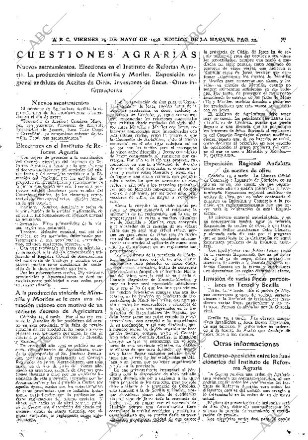 ABC MADRID 15-05-1936 página 33