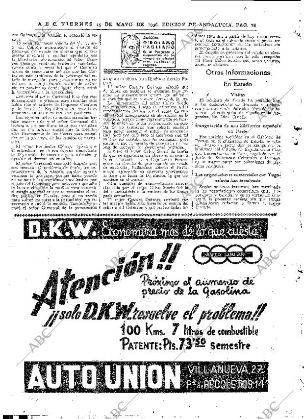 ABC SEVILLA 15-05-1936 página 18