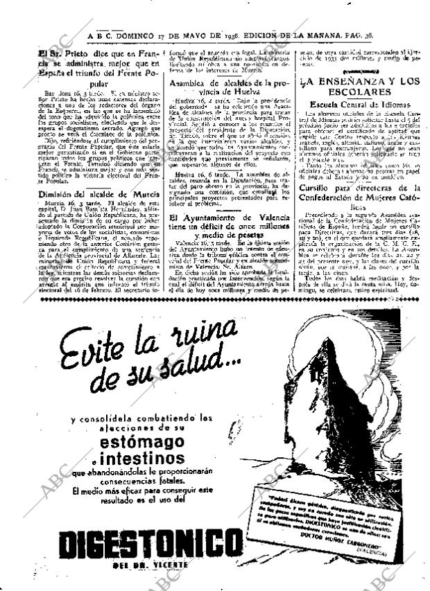 ABC MADRID 17-05-1936 página 32