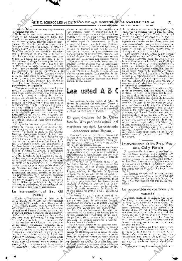 ABC MADRID 20-05-1936 página 16