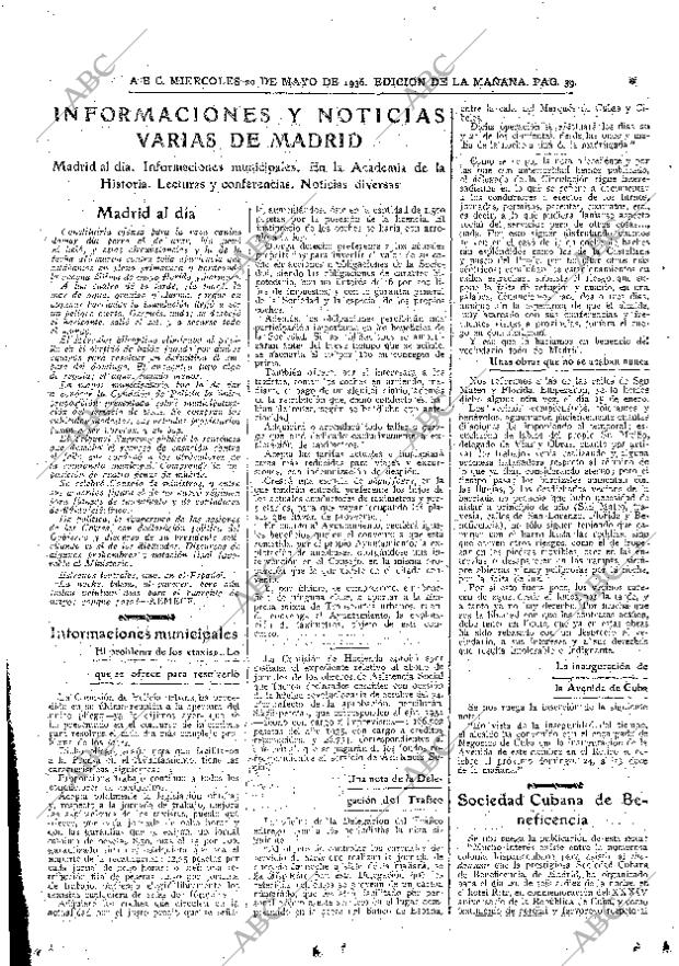 ABC MADRID 20-05-1936 página 39