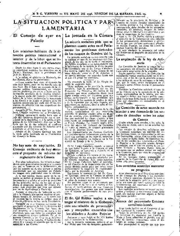 ABC MADRID 22-05-1936 página 19