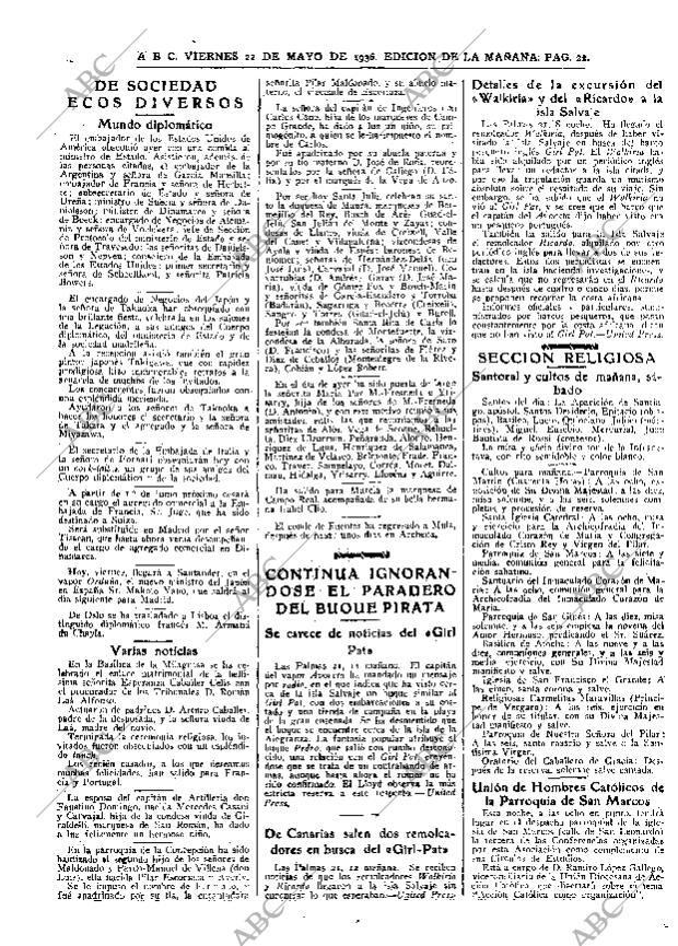 ABC MADRID 22-05-1936 página 22