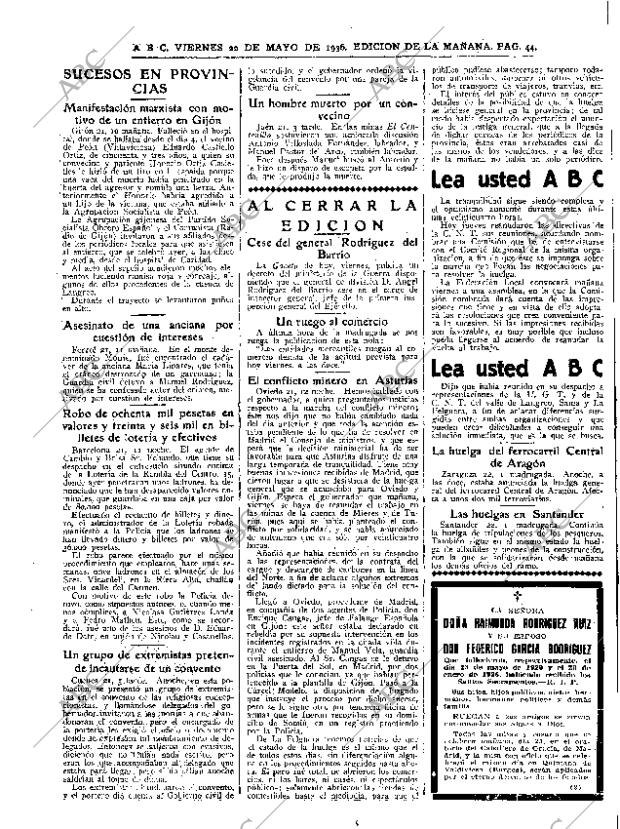 ABC MADRID 22-05-1936 página 44