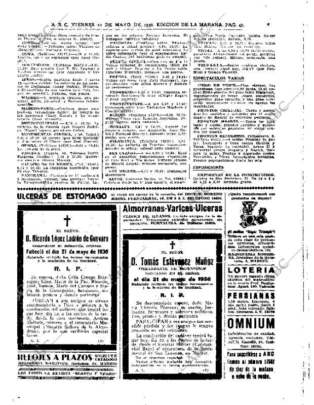 ABC MADRID 22-05-1936 página 47