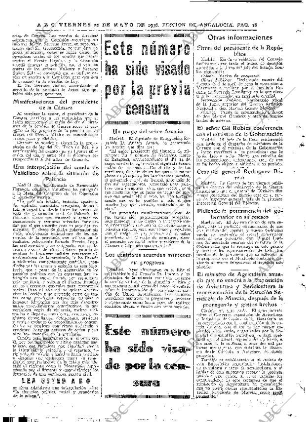 ABC SEVILLA 22-05-1936 página 18