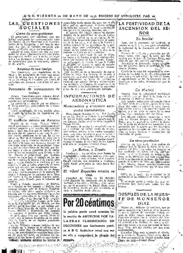ABC SEVILLA 22-05-1936 página 20