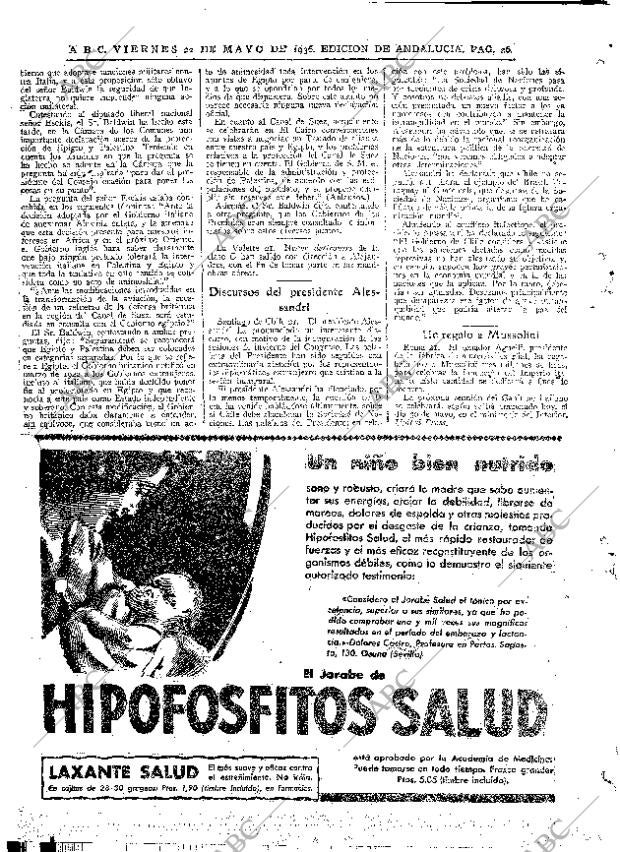 ABC SEVILLA 22-05-1936 página 26