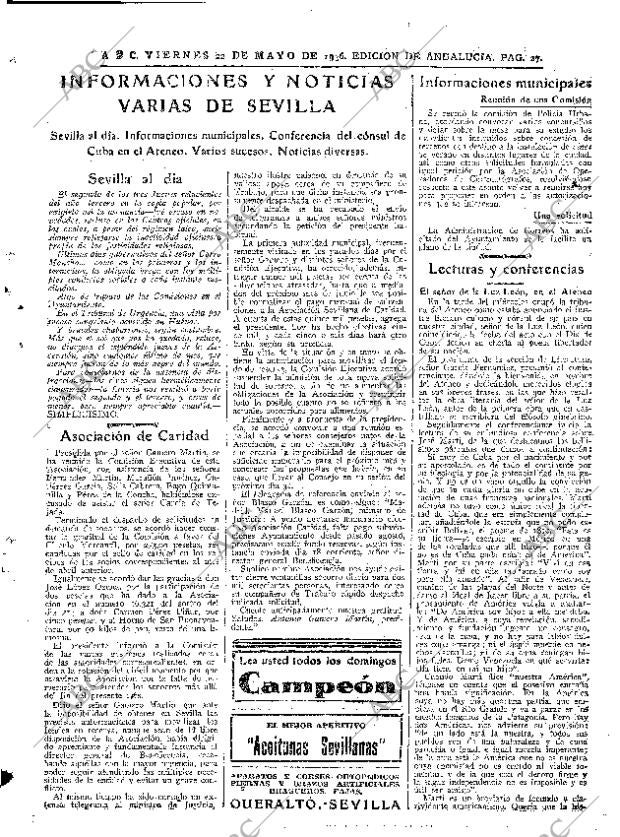 ABC SEVILLA 22-05-1936 página 27
