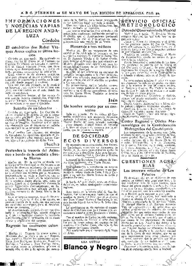 ABC SEVILLA 22-05-1936 página 30