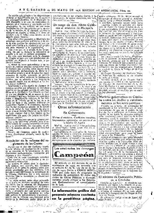ABC SEVILLA 23-05-1936 página 18