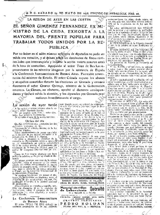 ABC SEVILLA 23-05-1936 página 19