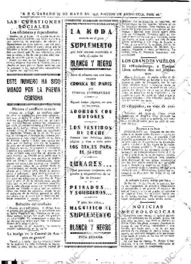 ABC SEVILLA 23-05-1936 página 26