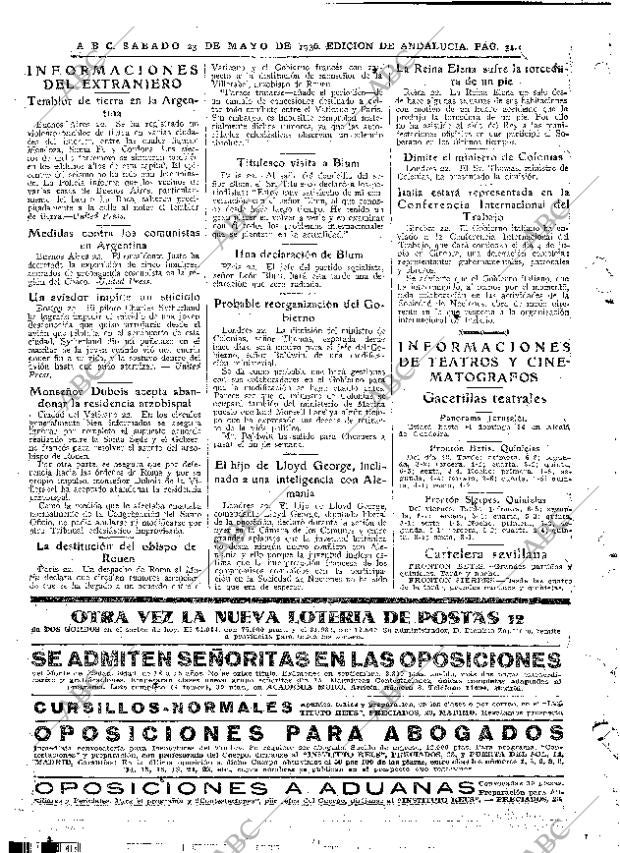 ABC SEVILLA 23-05-1936 página 32