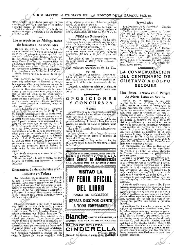 ABC MADRID 26-05-1936 página 20