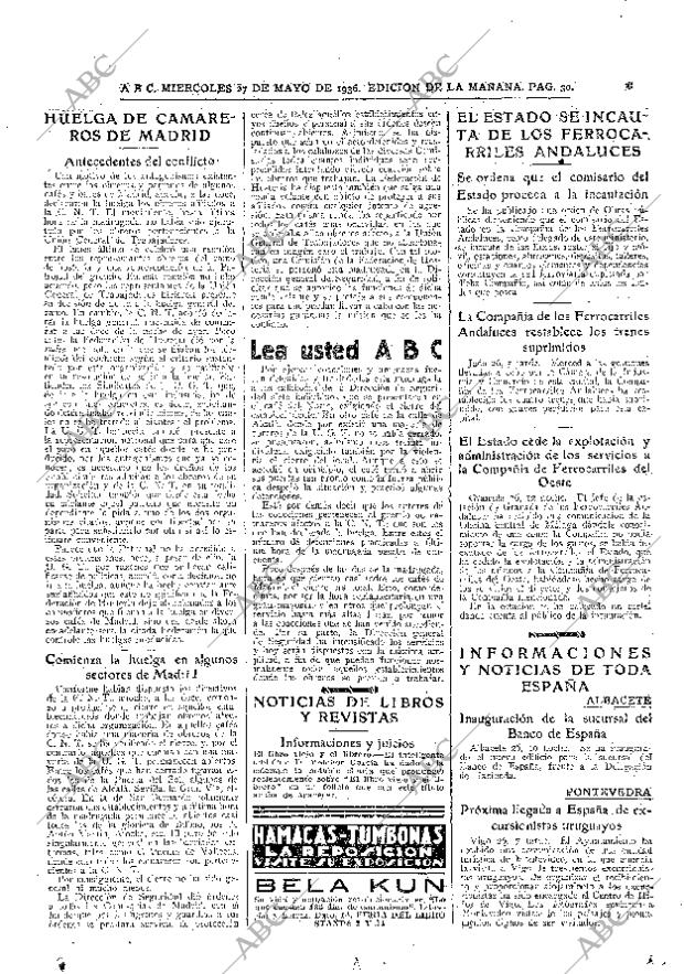ABC MADRID 27-05-1936 página 30