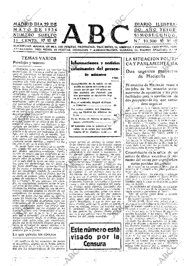 ABC MADRID 29-05-1936 página 19