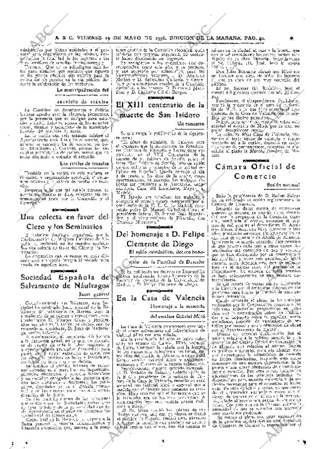 ABC MADRID 29-05-1936 página 40