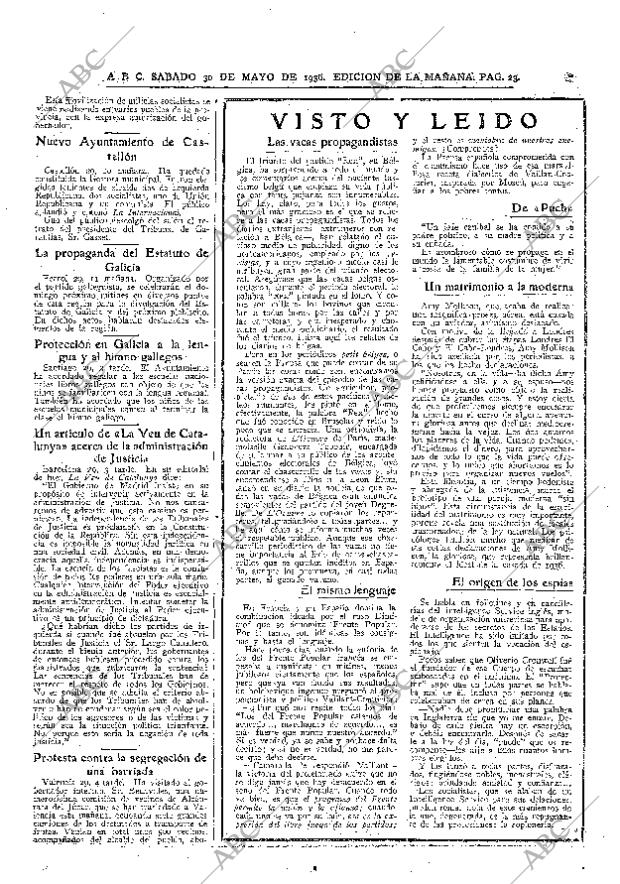 ABC MADRID 30-05-1936 página 23