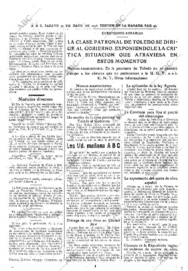 ABC MADRID 30-05-1936 página 43
