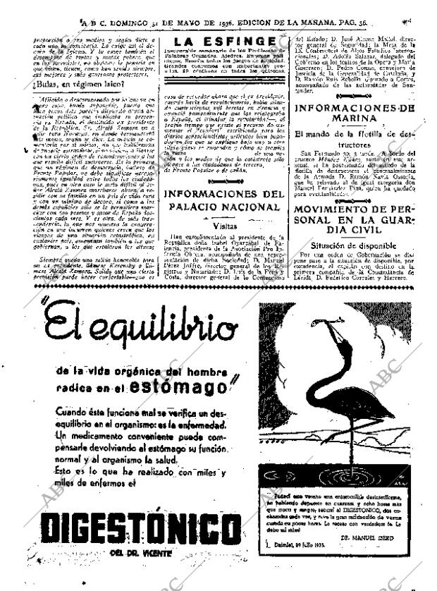 ABC MADRID 31-05-1936 página 20