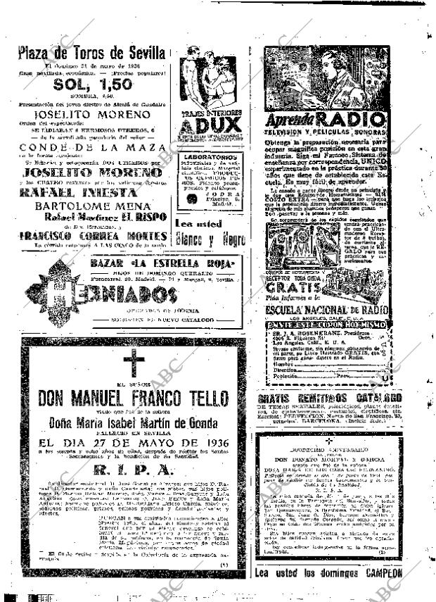 ABC SEVILLA 31-05-1936 página 48