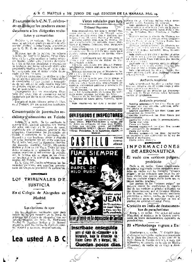 ABC MADRID 02-06-1936 página 24