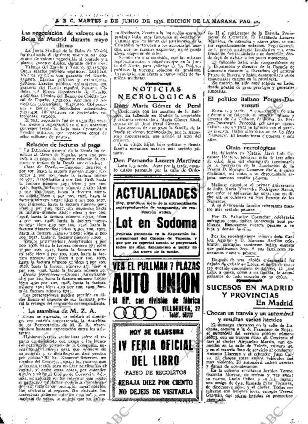 ABC MADRID 02-06-1936 página 42