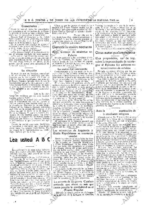 ABC MADRID 04-06-1936 página 20