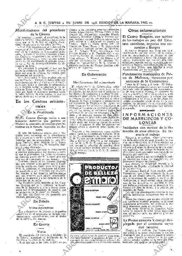 ABC MADRID 04-06-1936 página 22