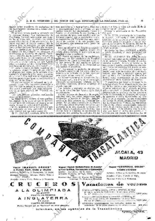 ABC MADRID 05-06-1936 página 22