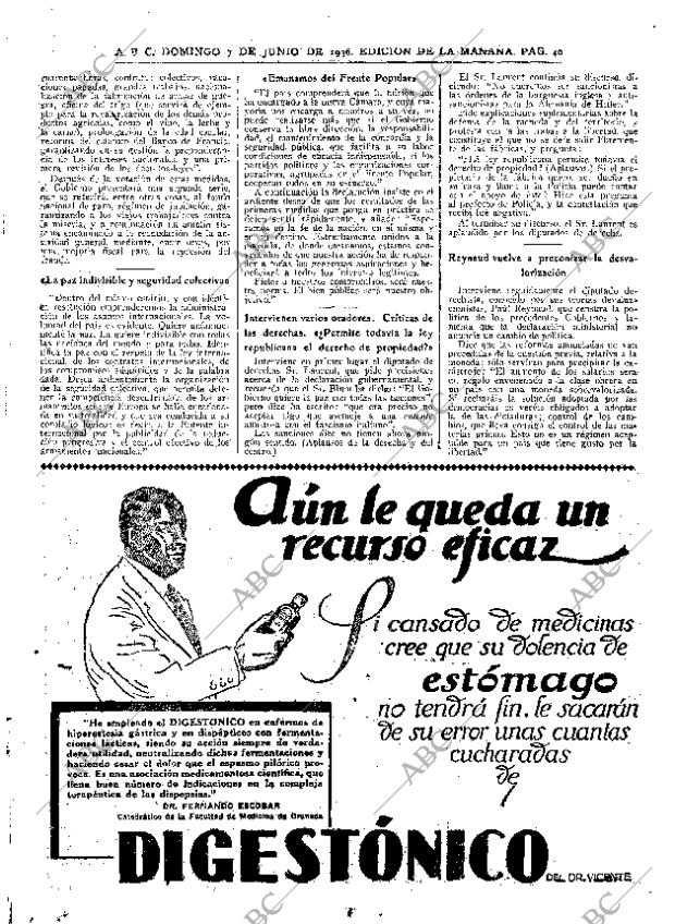 ABC MADRID 07-06-1936 página 40